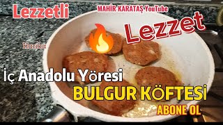 Bulgur Köftesi Lezzetli  Çorum Köftesi  köfte köftetarifleri yemek dolar [upl. by Bren]