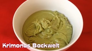 MATCHA GANACHE Cake CREAM  Grüne Matcha Tee CREME für Torten Fondanttauglich  Green GANACHE Recipe [upl. by Fayth]