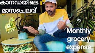 MONTHLY GROCERY EXPENSE IN CANADA  CANADA MALLU VLOG  കാനഡയിലെ മാസചെലവ്  CANADIANMALLU mallu [upl. by Arised]