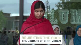 Malala Yousafzai opens the Library of Birmingham  Full Speech [upl. by Nivart]