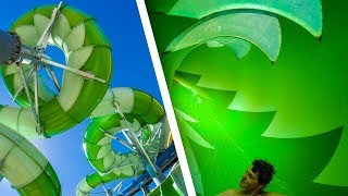 Amazing Taipan Water Slide at Gumbuya World [upl. by Aihsekal]