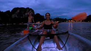 Bioluminescent Plankton Thailand Glowing Plankton Clear Kayak Tour Bioluminescent Plankton Thailand [upl. by Avrenim]