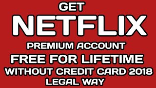 Netflix Premium Account New Trick2020Get Netflix For Free [upl. by Ygiaf612]