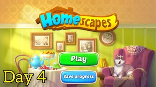 Homescapes Gameplay Walkthrough Day 4 Iosandroid gamingvideos gaming [upl. by Neenaj461]