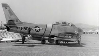 The Fighting 51st F86 Sabre Jets in Korea Restored 1953 [upl. by Salome622]