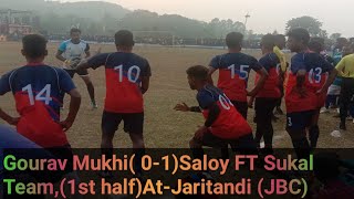 AtᱼJaritandi JBC gourav Mukhi vs Sukal Team Saloy FTplease subscribe👍👍👍🎉🌷 [upl. by Acemat168]