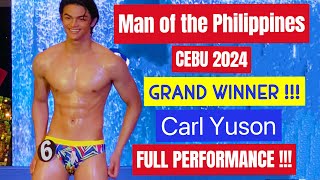 Man of the Philippines Cebu 2024 GRAND WINNER Mr Carl Yuson Coronation Night  male pageantry [upl. by Jannel]