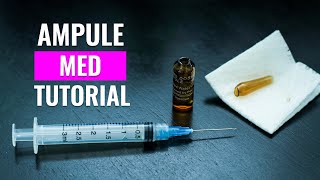 Ampoule Tutorial  How to open a glass ampule [upl. by Yl]