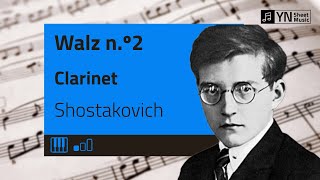 Dmitri Shostakovich Waltz No2  Clarinet [upl. by Kant]