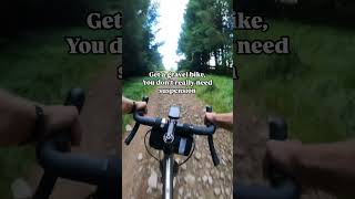 How it feels riding a gravel bike😅 cycling cyclist gravelbike [upl. by Joshia]