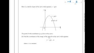 Edexcel function transformations June 22 2HR q23 [upl. by Nagy683]