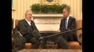 Encuentro entre Mujica y Obama [upl. by Hardi]