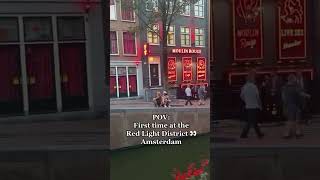 Red Light District in Amsterdam amsterdam amsterdamcity europetravelamsterdamstreets beautiful [upl. by Ainek]