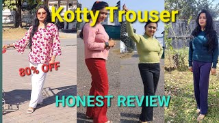 Kotty Trouser  HONEST REVIEW  Best Trousers Under 300rs [upl. by Normak]