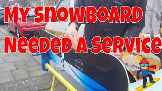 Servicing My Snowboard  Ski Service North London [upl. by Ameehs639]