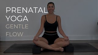 Ease Pregnancy Discomfort Gentle Prenatal Yoga for All Trimesters [upl. by Drofub]