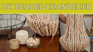 DIY Home Decor Beaded Chandelier [upl. by Bartholomew664]