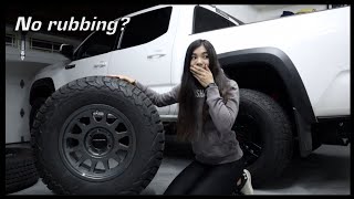 Fitting 285 Tires on a Tacoma TRD Pro [upl. by Goodden625]