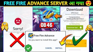 How To Download Free Fire Advance Server 2024  Ff New Ob46 update Ff Advance Server Download Link [upl. by Miru]