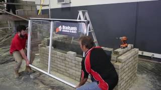 How to Install an Aluminium Sliding Window into Double Brick Construction [upl. by Almap]