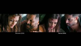 Behne De Song  Raavan  Raavanan  Tamil amp Hindi  Side by Side  Aishwarya Rai  Abhishek  Vikram [upl. by Eiger]