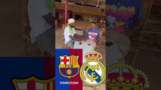 OMG 😳 A HEATED DEDATE BETWEEN BARCELONA AND REALMADRID FANSbarcelona realmadrid championsleague [upl. by Luigino]