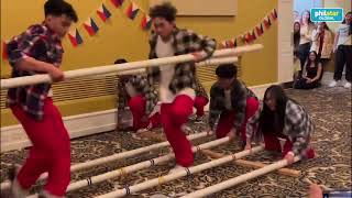 Gen Z FilAmericans go viral for modern Tinikling [upl. by Aiveneg66]