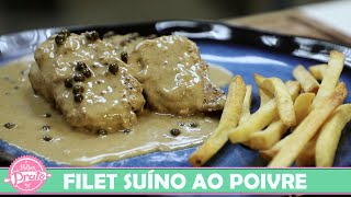 Filet Mignon Suíno ao Poivre  O Melhor Prato [upl. by Eutnoj676]