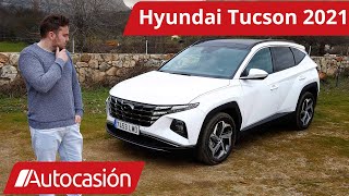 Hyundai TUCSON 2021 SUV híbrido Prueba  Test  Review en español  Autocasión [upl. by Link]