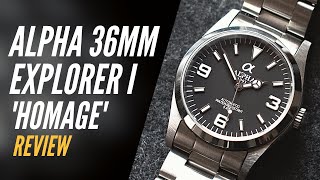 Is This The Best Rolex Explorer I Alternative  Alpha 36mm Watch Review [upl. by Brechtel834]