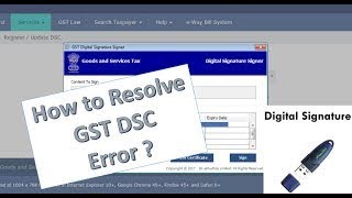 emsigner error in gst portal  Step by step solution process [upl. by Yllet501]