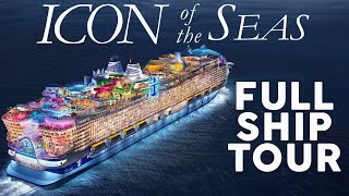 ICON OF THE SEAS FULL WALKTHROUGH TOUR OF THE WORLDS LARGEST CRUISE SHIP  ROYAL CARIBBEAN [upl. by Noiztneb693]