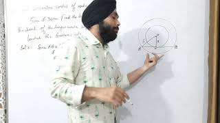 two concentric circles of radii 5cm and 3cm find the  exercise 102 class 10 qno 7 ncert new [upl. by Patin]