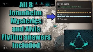 Assassins Creed Valhalla All Jotunheim Mysteries Locations guide [upl. by Eloken]