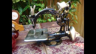 Old Vintage Antique Sewing Machine Wilcox Willcox amp Gibbs For Restoration Video [upl. by Rimhsak]