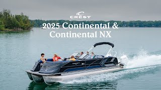 Crest Pontoons 2025  Continental amp Continental NX [upl. by Eidas953]