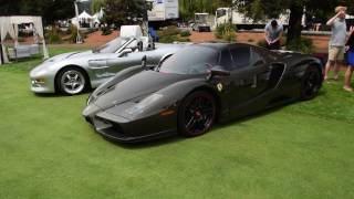 Car Week 2016  Quail  Carbon Fiber Enzo  Startup Walkaround [upl. by Alyakem]