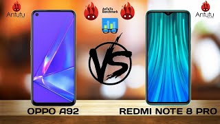 OPPO A92 vs REDMI NOTE 8 PRO  Full Comparison  BENCHMARK [upl. by Eaton262]