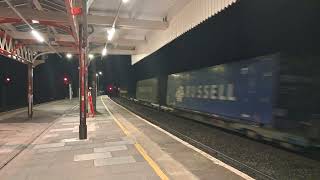 68004 speeding through Lancaster with 4S45 with a toot amp wave from the Driver 2nd October 2024 [upl. by Deborah168]