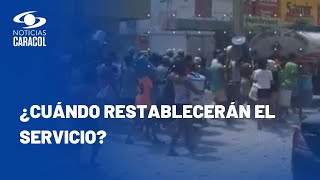 Impresionantes imágenes de ciudadanos de Cartagena desesperados por conseguir agua [upl. by Chaves117]