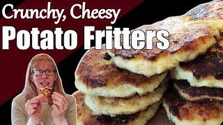 Potato Fritters Recipe  Leftover Mashed Potato Fritters [upl. by Ettenom]