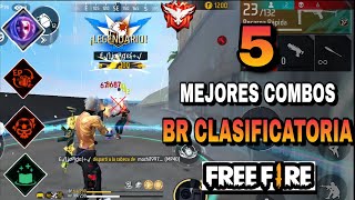 5 MEJORES COMBO DE HABILIDADES PARA CLASIFICATORIA EN FREE FIRE [upl. by Llerref]