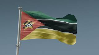 Mozambique Waving Flag  Bemaventurada a nação cujo Deus é o Senhor SALMO 3312 [upl. by Seyah]