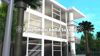 ✿Apartment Speed BuildLayout✿ Bloxburg [upl. by Wager]