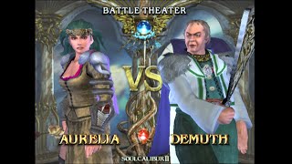 Soul Calibur III Battle Theater Aurelia Vs Demuth [upl. by Yrian]