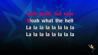 What The Hell  Avril Lavigne KARAOKE [upl. by Doble]