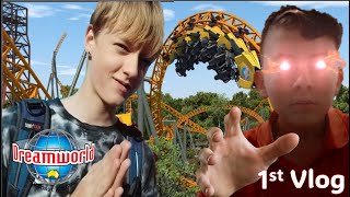 DreamWorld Rides on the Gold Coast Vlog 1 [upl. by Brittain206]