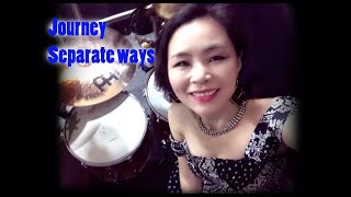 Journey  Separate ways Drum cover by Ami Kim129 [upl. by Alisha]