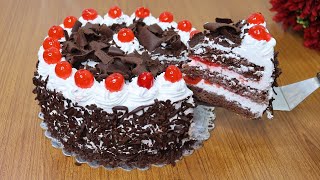 A Complete Guide For Making Black Forest Cake Recipe at Home Step By Step  Best Black Forest Cake [upl. by Retsel]