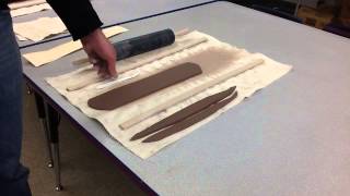 Rolling A Clay Slab [upl. by Aissatan]